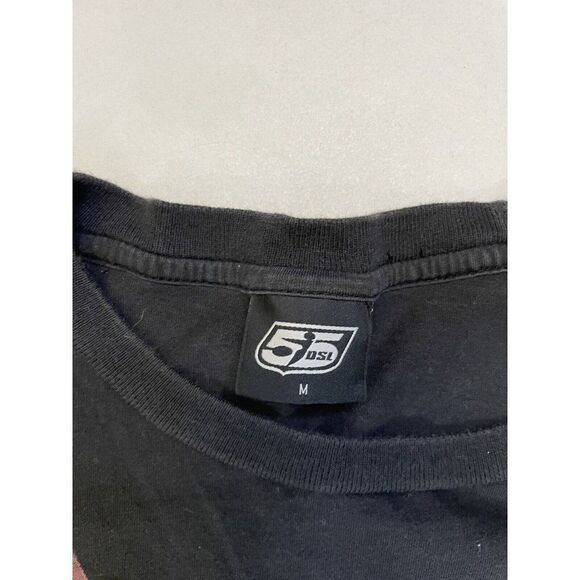 55DSL Diesel Neon Graphic T-shirt Women Medium Black Short Sleeve - Picture 5 of 6